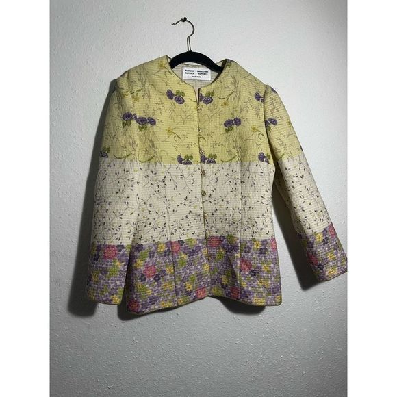 Aurora Ruffolo Christian Ruperto Suit / Vintage Floral Suit - Picture 1 of 9